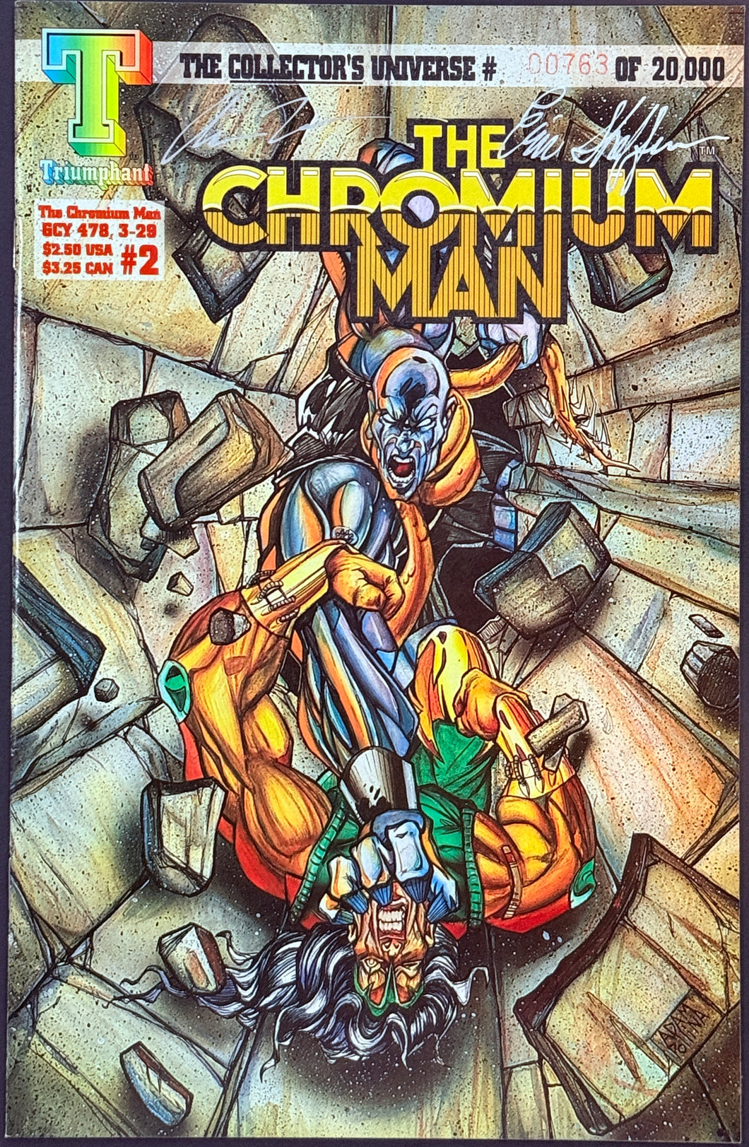 The Chromium Man #2 (No. 763 of 20,000) signed by Adam Post & Eric Shefferman