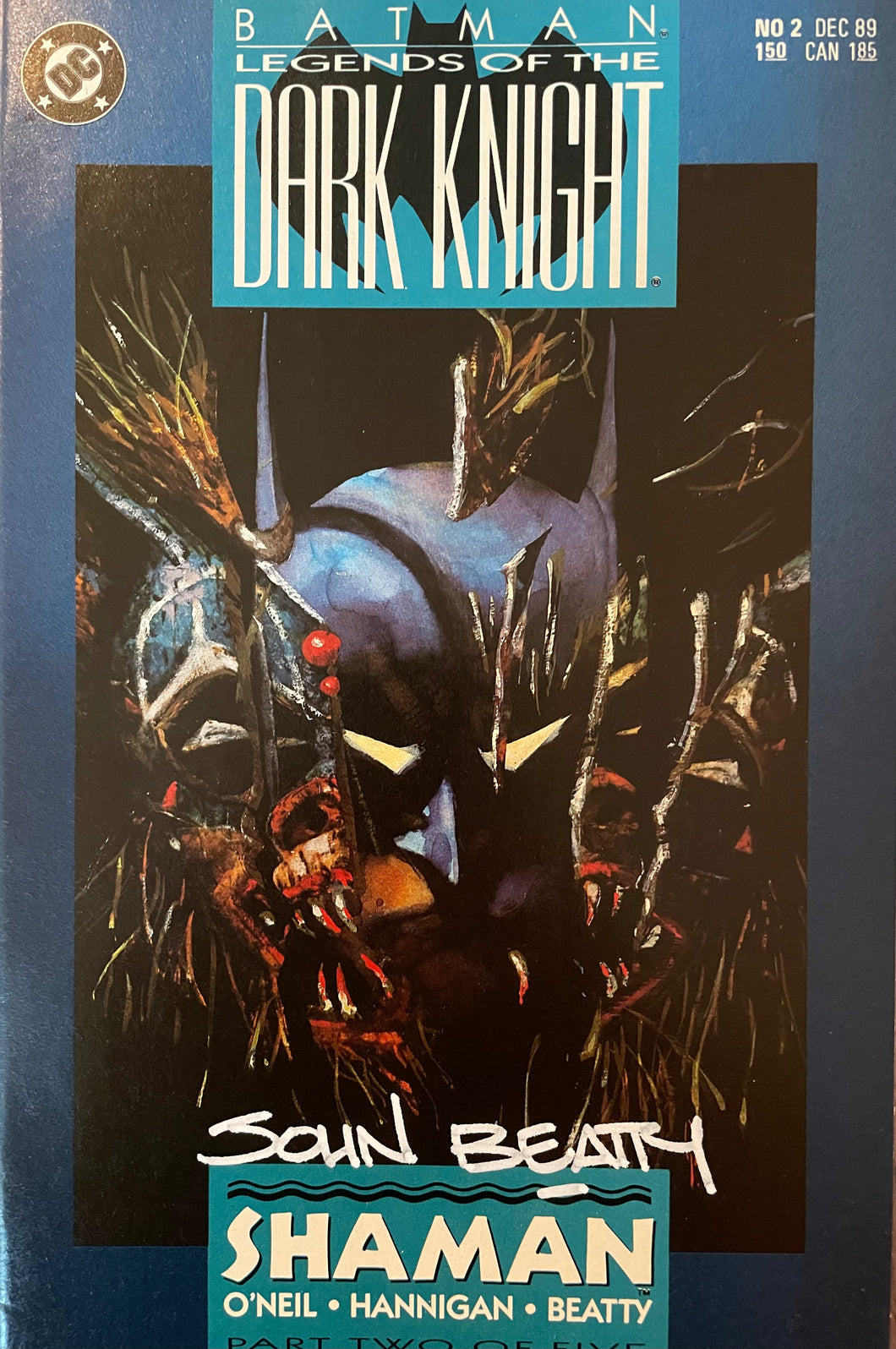Batman Legends of the Dark Knight #2 signed by John Beatty