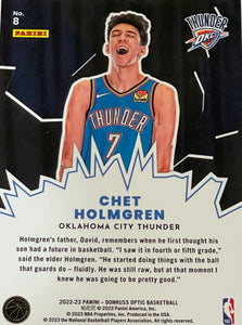 Chet Holmgren #8 2022 Panini Donruss Optic My House