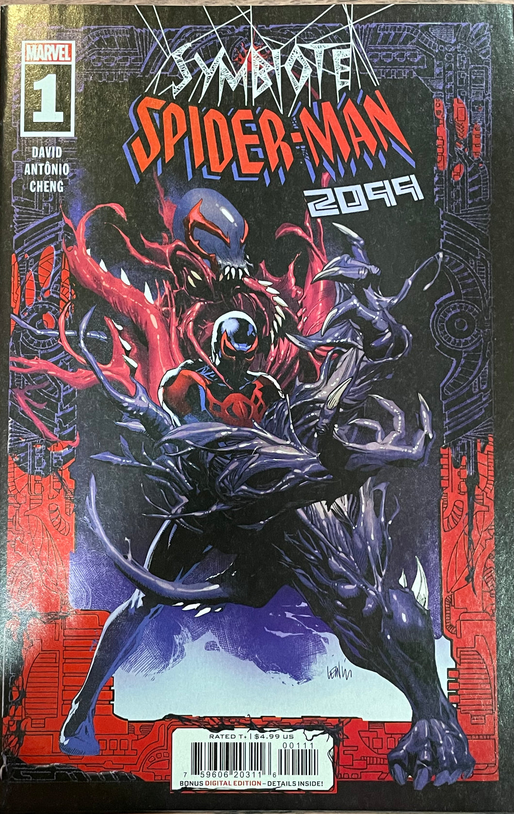 Symbiote Spider-Man 2099 #1 (2024) cover by Leinil Francis Yu