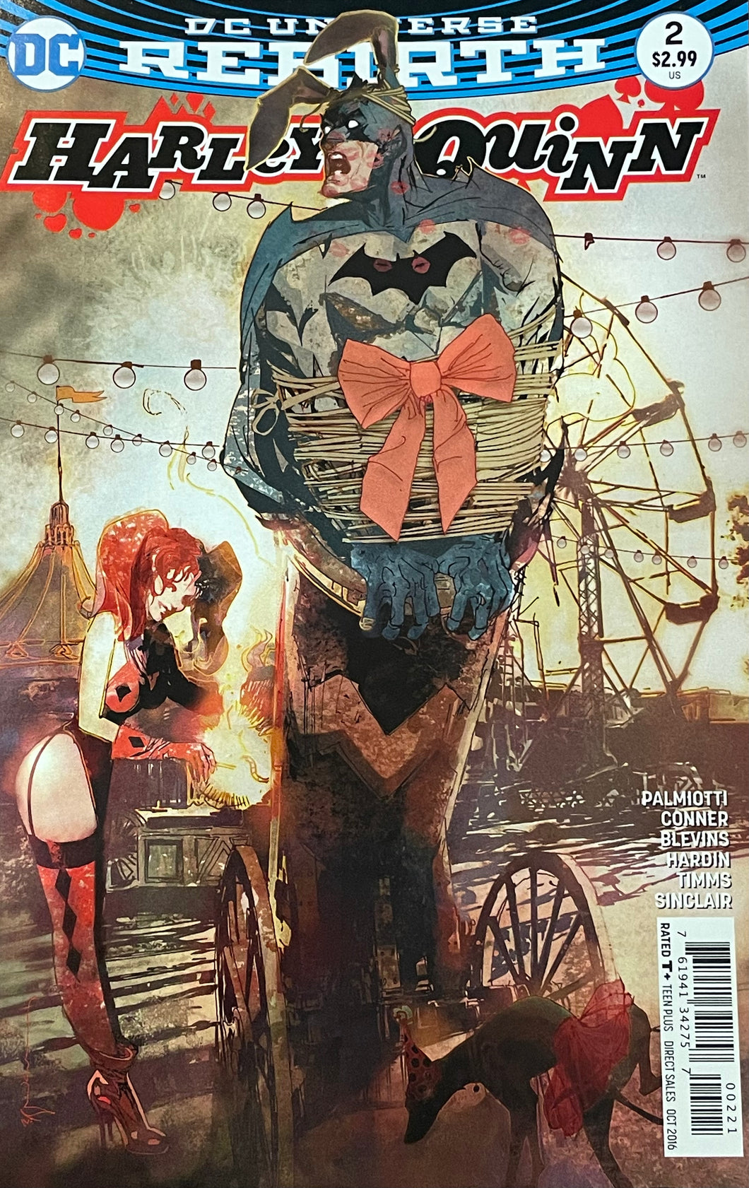 Harley Quinn #2 (2016) Bill Sienkiewicz cover