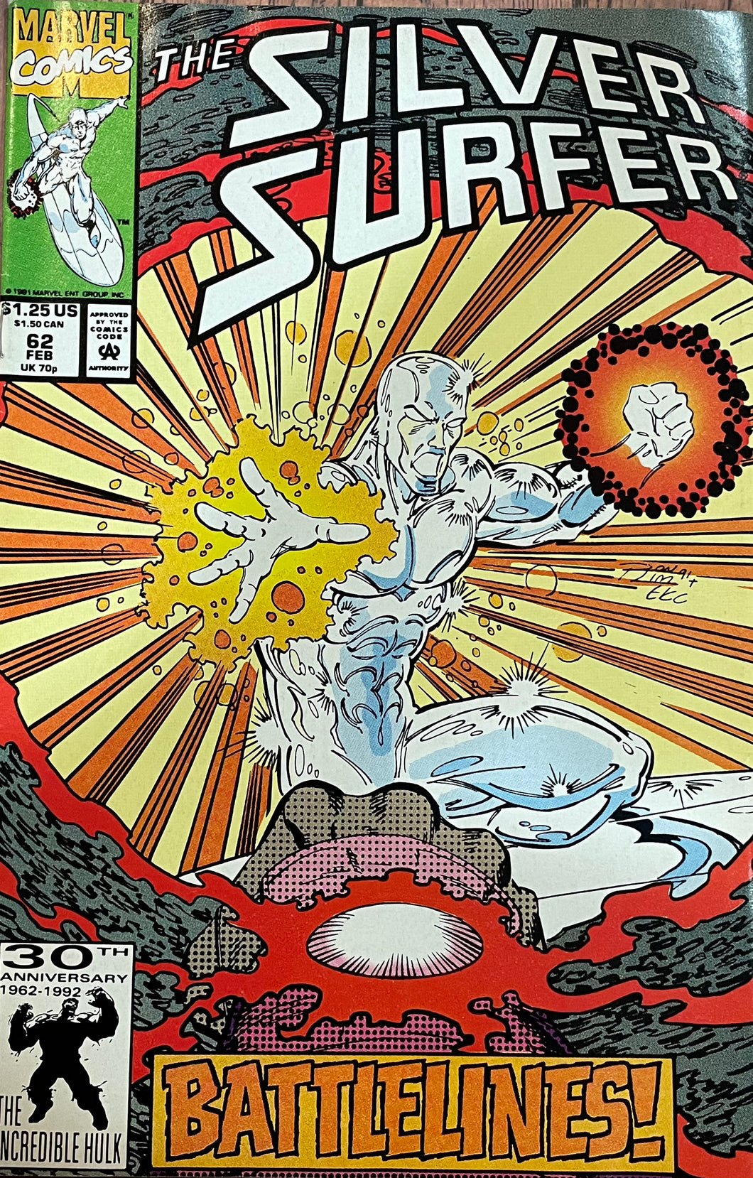 Silver Surfer #62 (1992) 2nd Series