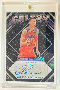 2022-23 Obsidian Aleksej Pokusevski Galaxy Auto Autograph #26/149 Thunder