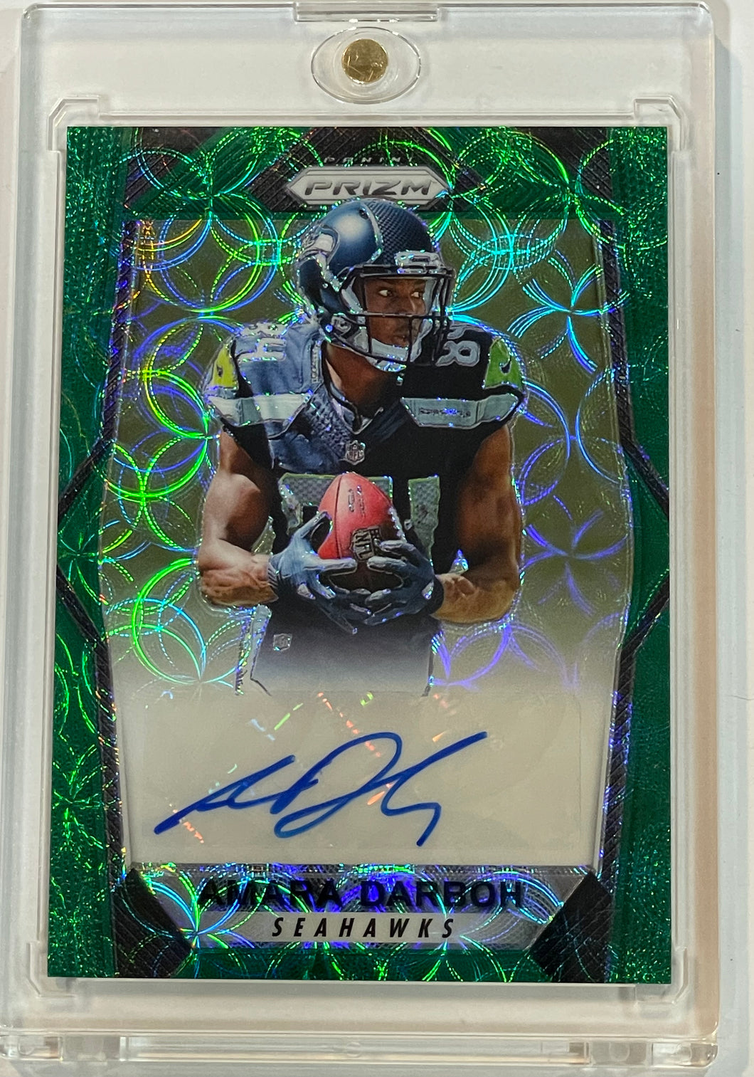 2017 Prizm Amara Darboh Green Scope Prizm Rookie Auto Autograph #39/99 Seahawks