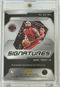 2023-24 Prizm Gary Trent Jr Red Prizm Autograph Auto #70/99 Raptors