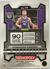 Load image into Gallery viewer, Domantas Sabonis [Brown] #77 2023 Panini Prizm Monopoly 171/249
