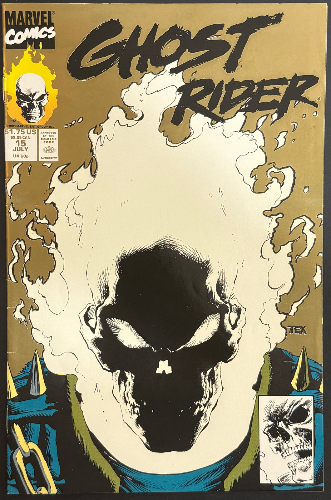 Ghost Rider #15 (Second print glow in the dark cover)