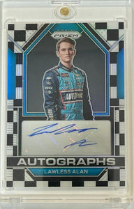 2023 Prizm Lawless Alan B&W Checker Flag Prizm Autograph Auto #30/50