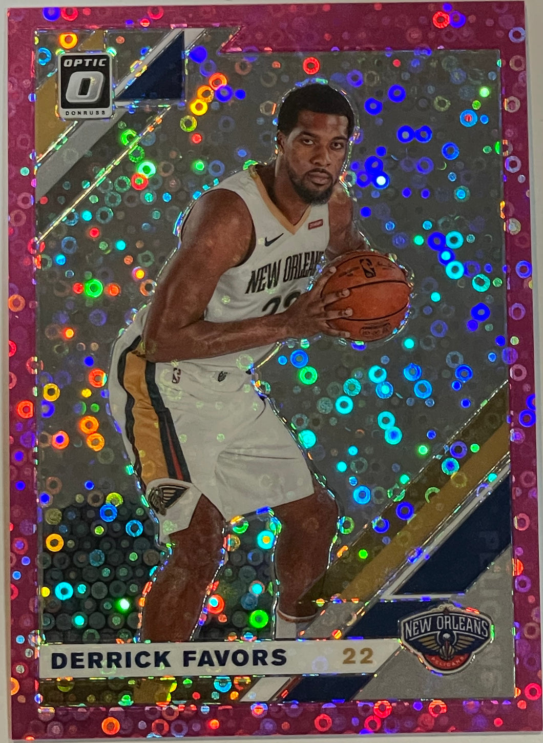 Derrick Favors [Fast Break Pink] #33 2021 Panini Donruss Optic 17/20