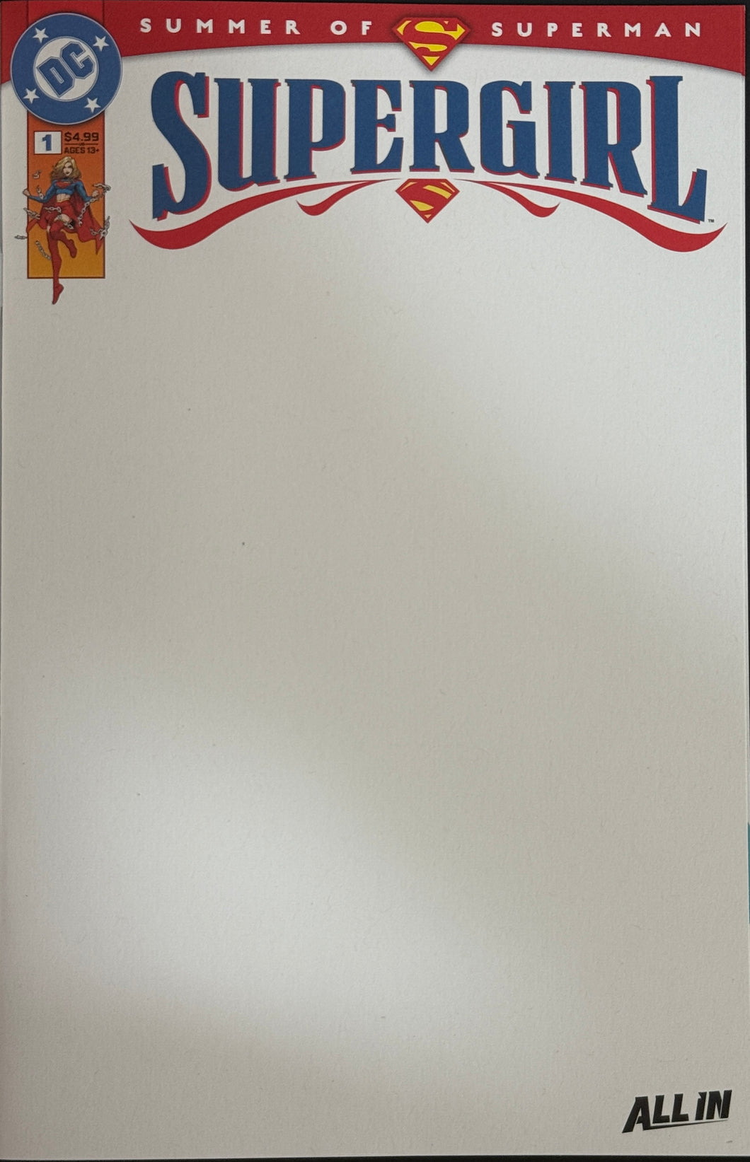 Supergirl #1 Blank Cover