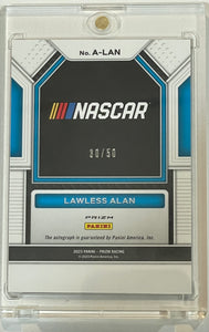2023 Prizm Lawless Alan B&W Checker Flag Prizm Autograph Auto #30/50