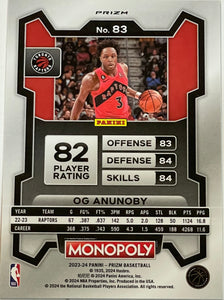 OG Anunoby [Purple] #83 2023 Panini Prizm Monopoly
