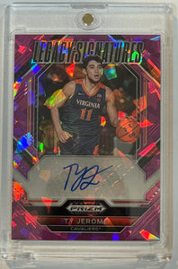 2023-24 Prizm Draft Ty Jerome Purple Ice Prizm Legacy Rookie Auto #29/99