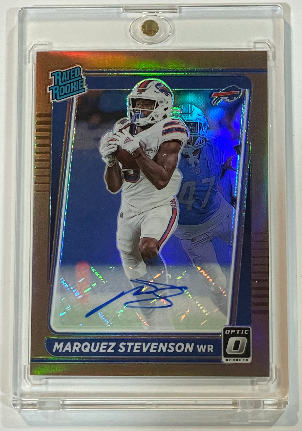 2021 Illusions Marquez Stevenson Rookie Signs Rookie Auto RC #127/199 Bills