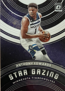 Anthony Edwards #14 2022 Panini Donruss Optic Star Gazing