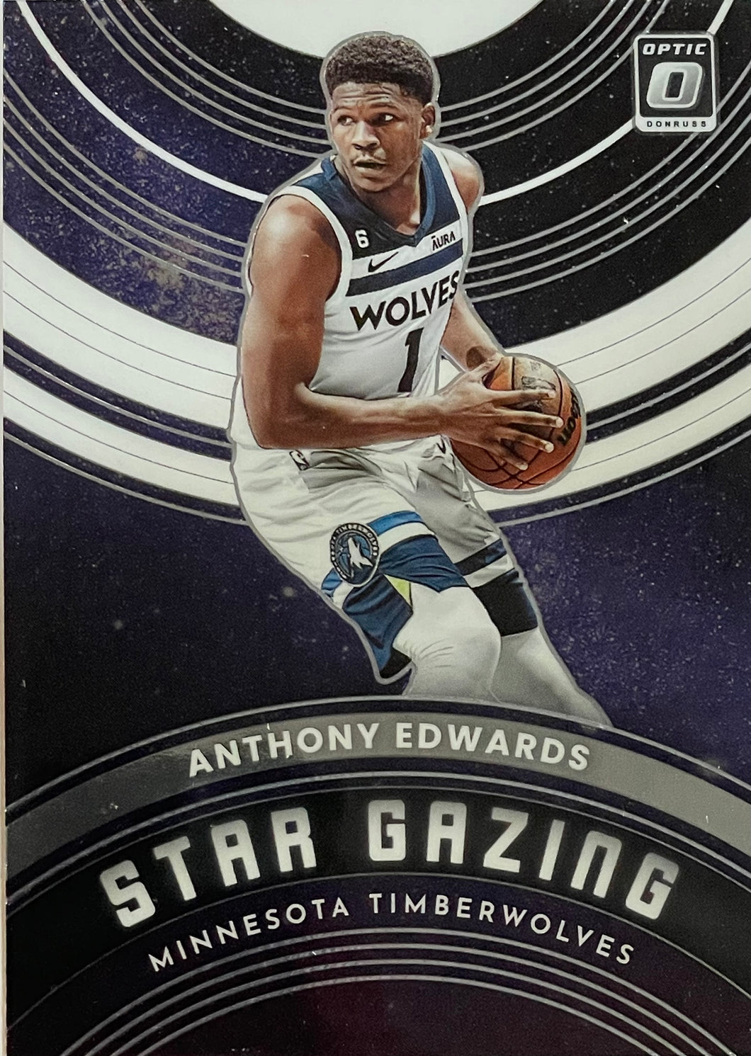 Anthony Edwards #14 2022 Panini Donruss Optic Star Gazing