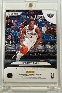 2022-23 Contenders Herbert Jones Sophomore Auto Autograph #53/99 Pelicans