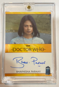 Bhavnisha Parmar as Sonya DOCTOR WHO Series 11 & 12 Bordered Autograph Card