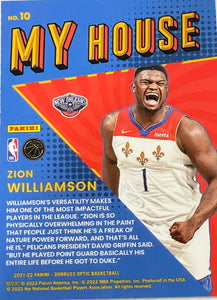 Zion Williamson #10 2021 Panini Donruss Optic My House