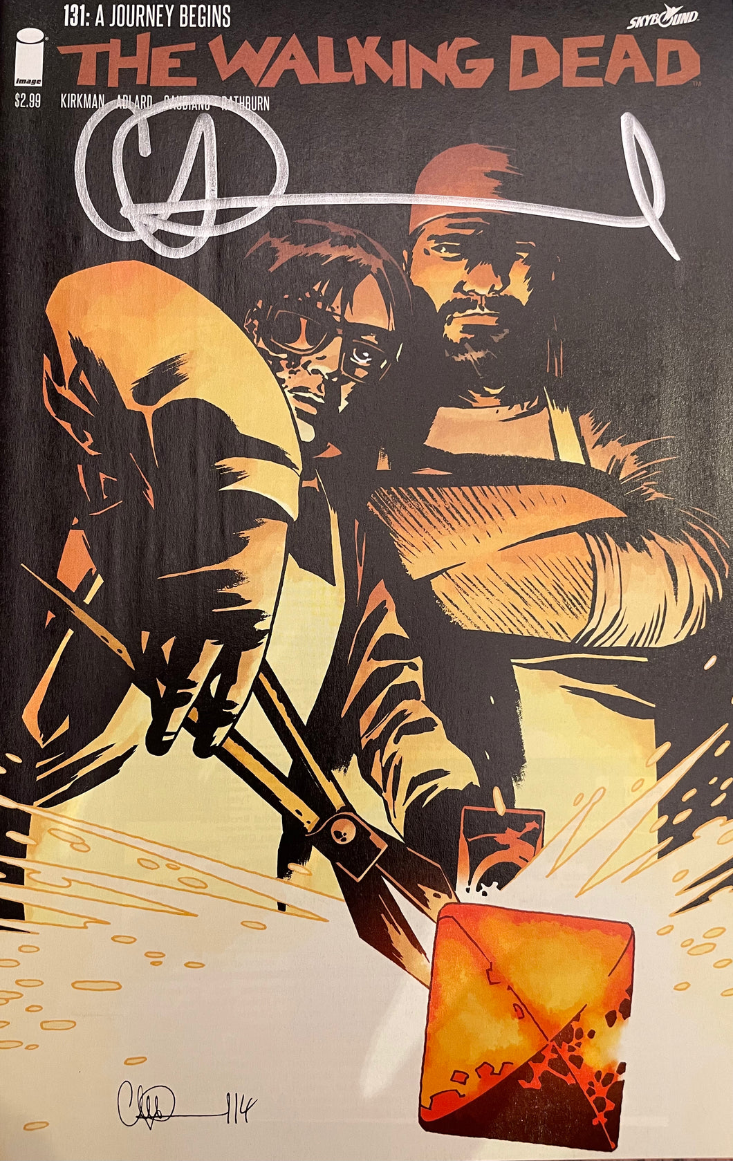 The Walking Dead #131 signed by Charlie Adlard (Key Issue)