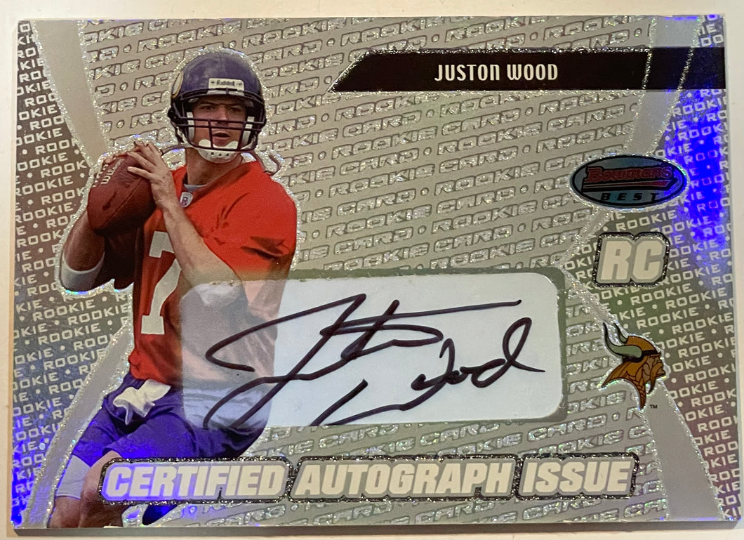Juston Wood [Certified Autograph] #154 2003 Bowman's Best
