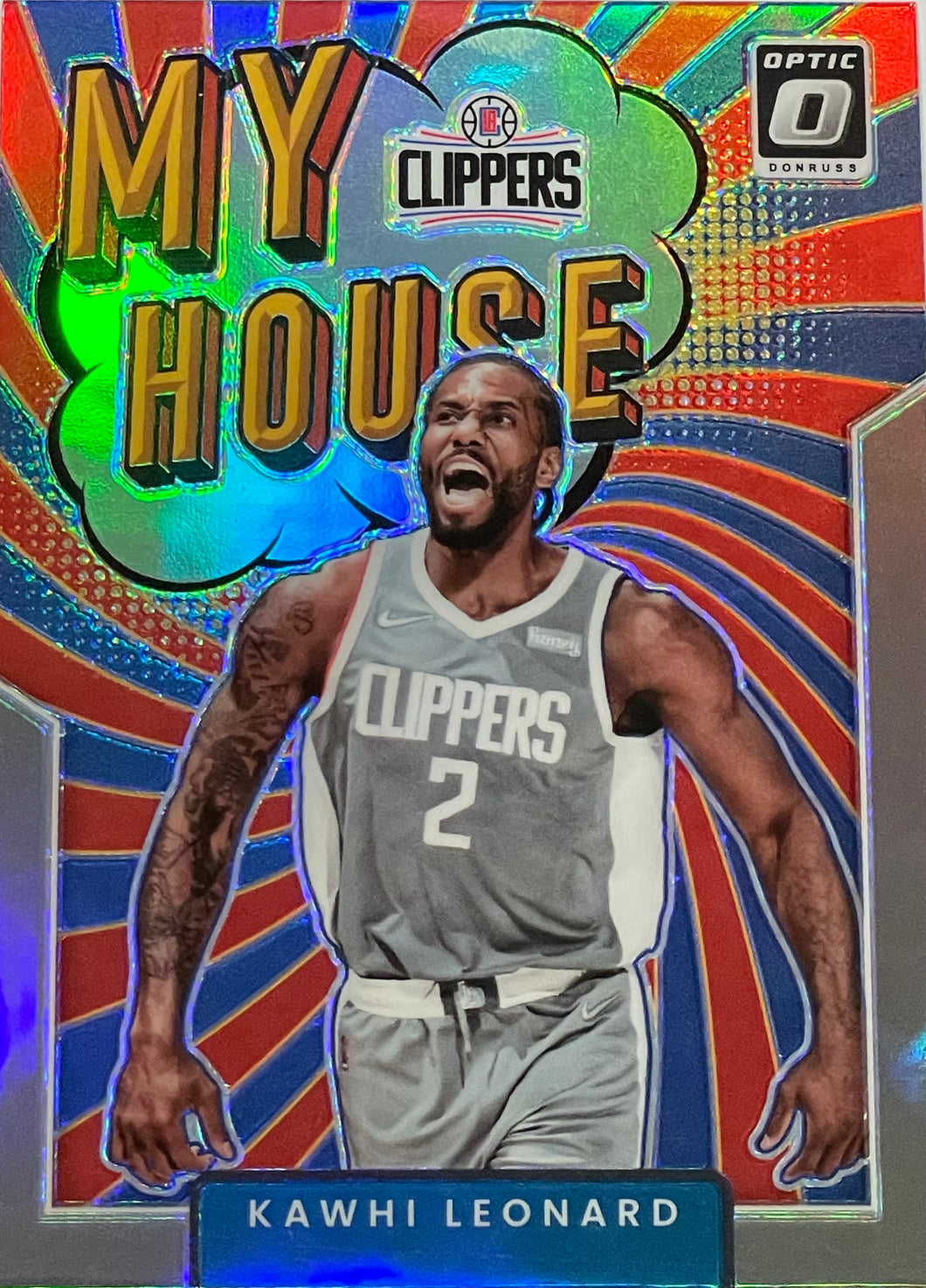 Kawhi Leonard [Holo] #7 2021 Panini Donruss Optic My House