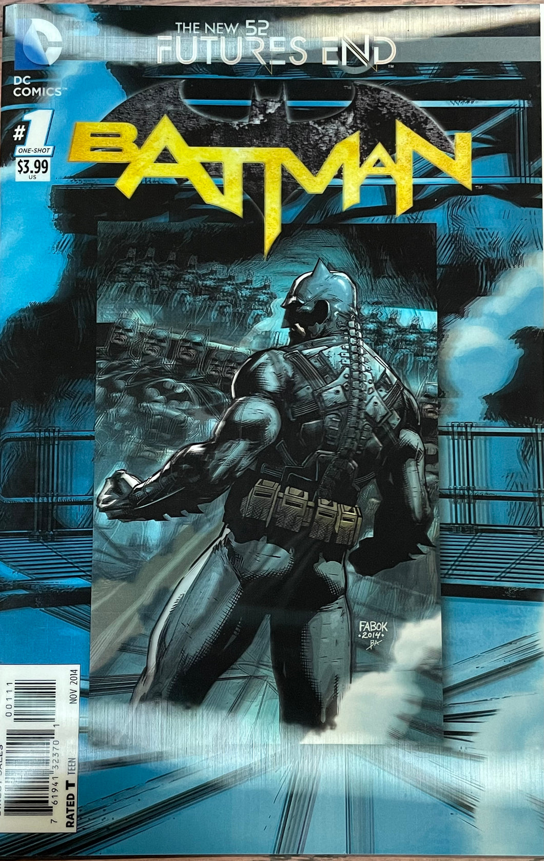 Batman Futures End #1 (2014) lenticular cover