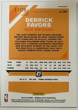 Load image into Gallery viewer, Derrick Favors [Fast Break Pink] #33 2021 Panini Donruss Optic 17/20
