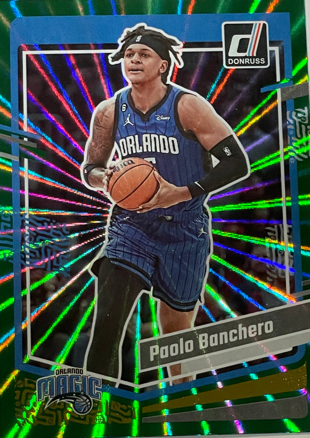 Paolo Banchero [Green Laser] #200 2023 Panini Donruss