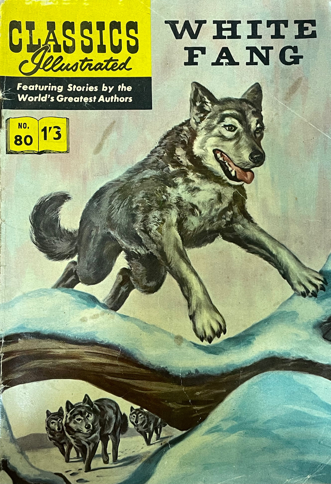 CLASSICS ILLUSTRATED #80 White Fang  UK comics edition