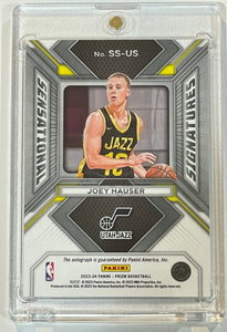 2023-24 Panini Prizm Sensational Signatures Autograph Auto Joey Hauser Rookie RC