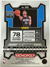 Load image into Gallery viewer, Jett Howard [Purple] #65 2023 Panini Prizm Monopoly
