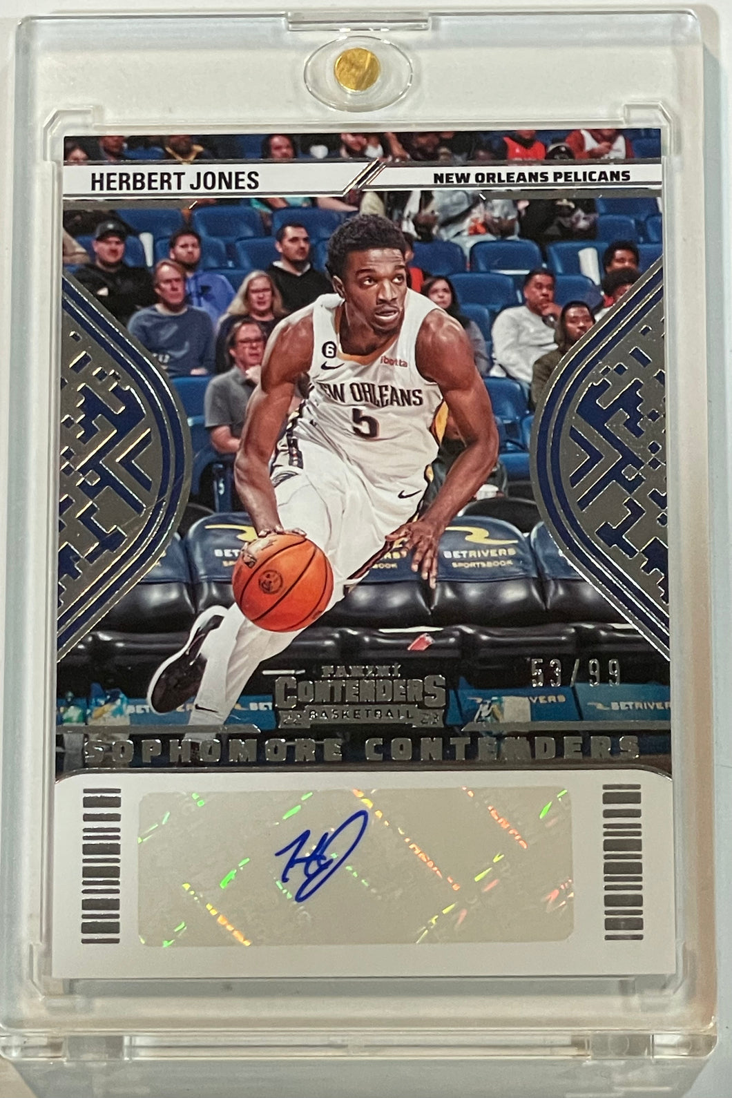 2022-23 Contenders Herbert Jones Sophomore Auto Autograph #53/99 Pelicans