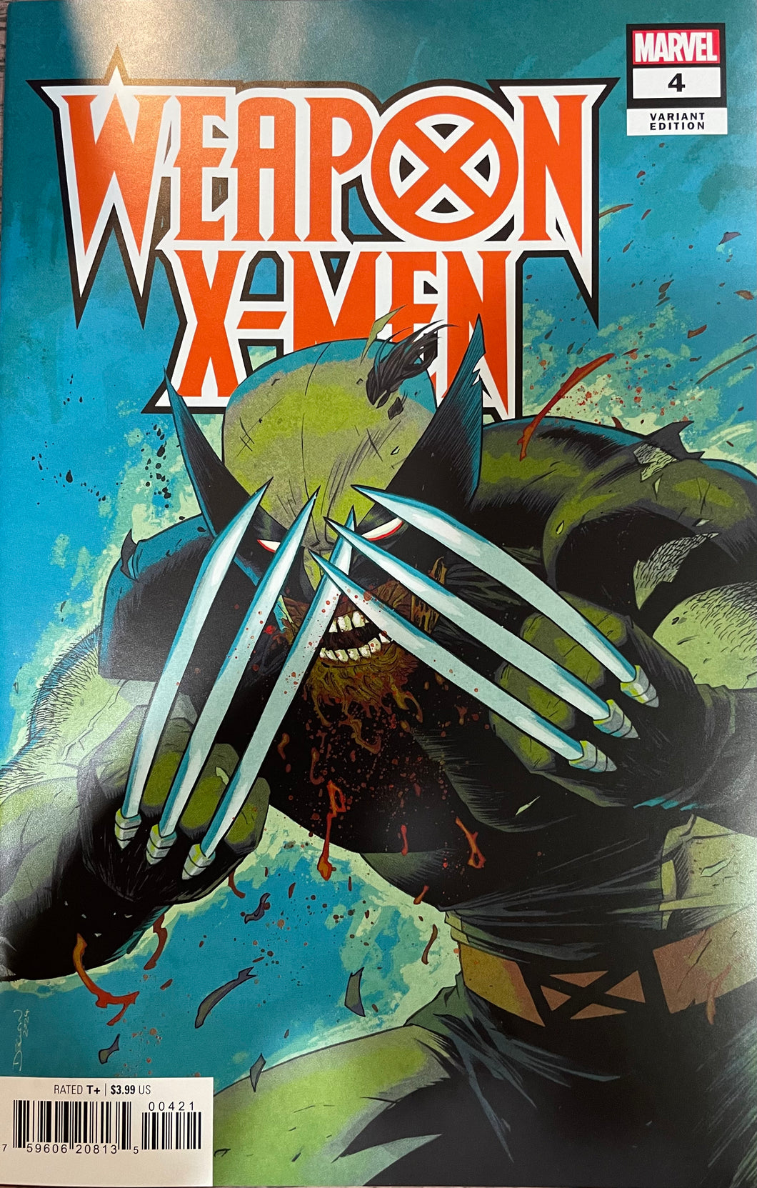 Weapon X-Men #4 (2024) Cover by Declan Shalvey