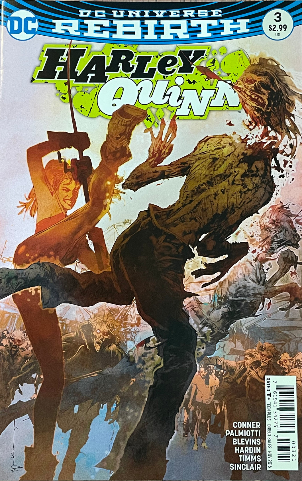 Harley Quinn #3 (2016) Bill Sienkiewicz cover