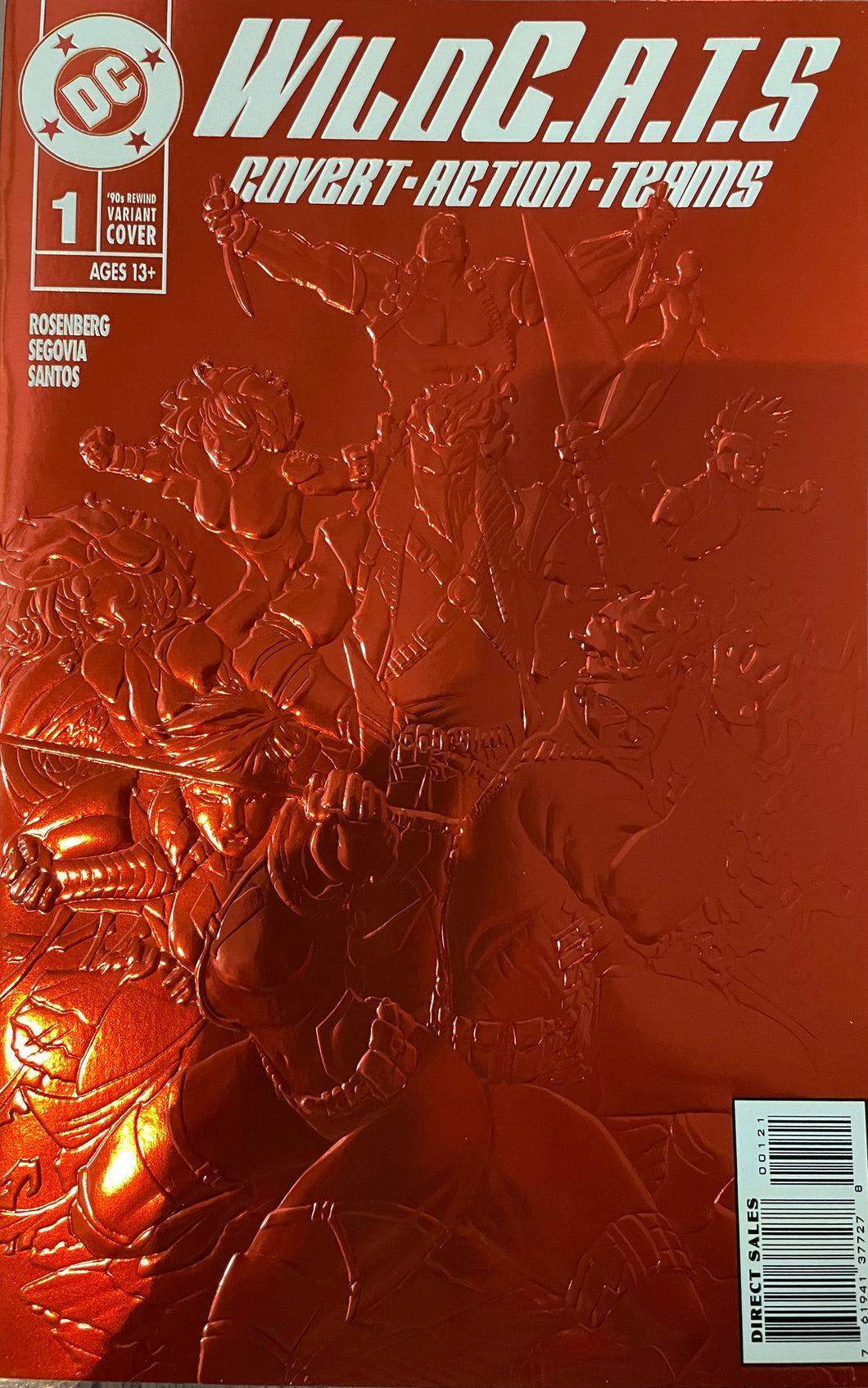 WILDCATS Covert Action Teams #1 (90's rewind foil embossed cover) 2023