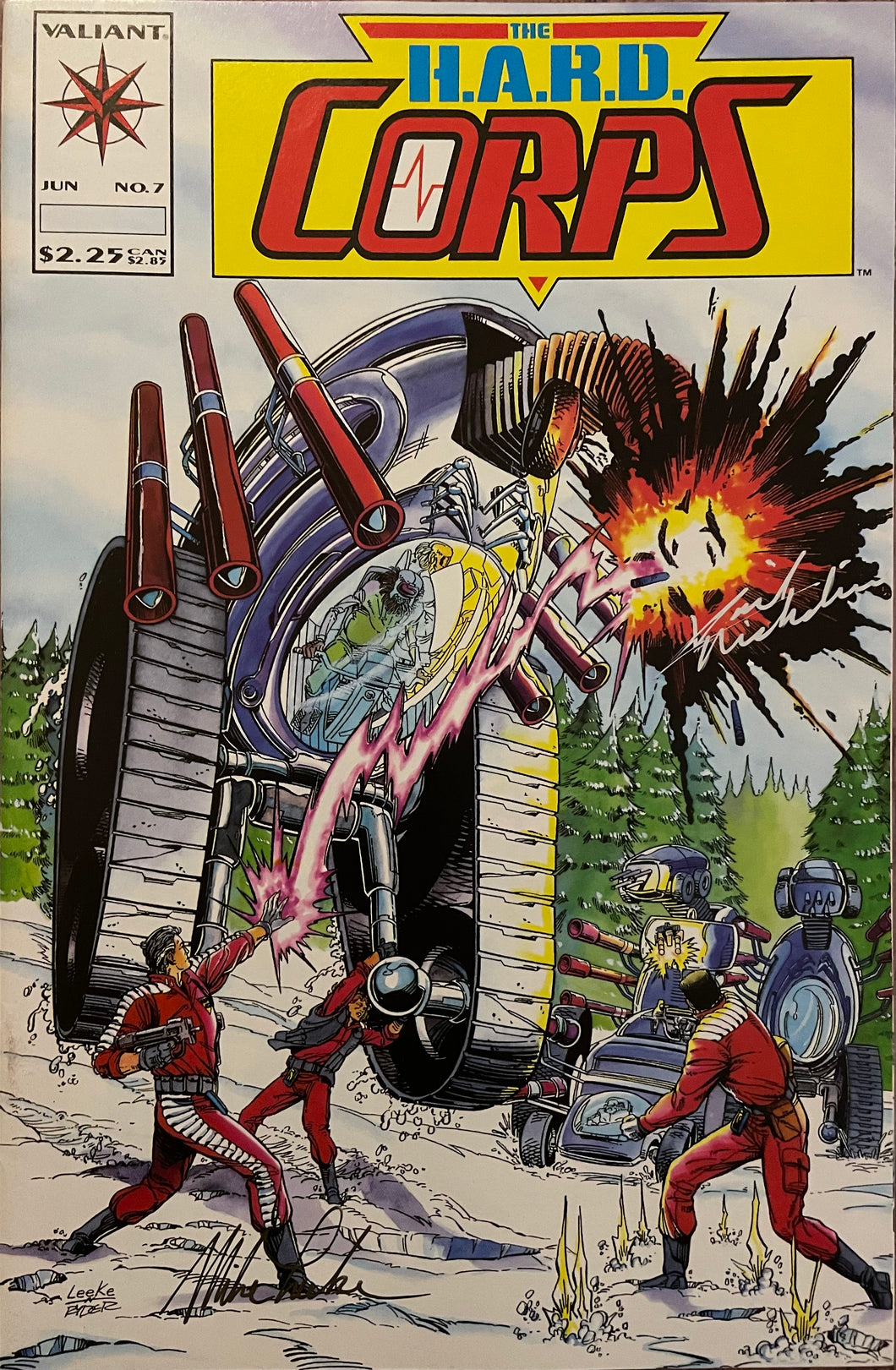 The H.A.R.D. Corps #7 signed by David Michelinie & Mike Leeke