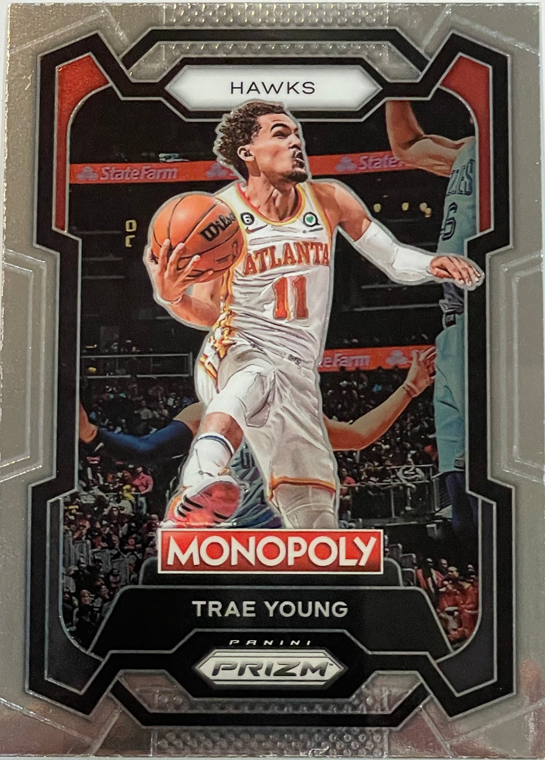 Trae Young #4 2023 Panini Prizm Monopoly