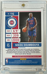 2019-20 Contenders Sekou Doumbouya The Finals Ticket Rookie Auto #18/49