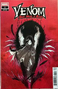 Venom: Black, White, & Blood #1 (2025) Peach Momoko Variant
