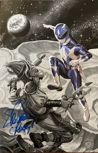 Mighty Morphin Power Rangers #50 (Exclusive virgin cover limited to 1,000) signed by Actor - Steve Cardenas (Rocky DeSantos / Red Ranger)