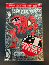 Load image into Gallery viewer, Spider-Man #1 (black &amp; silver cover) sealed polybag - Torment Todd McFarlane
