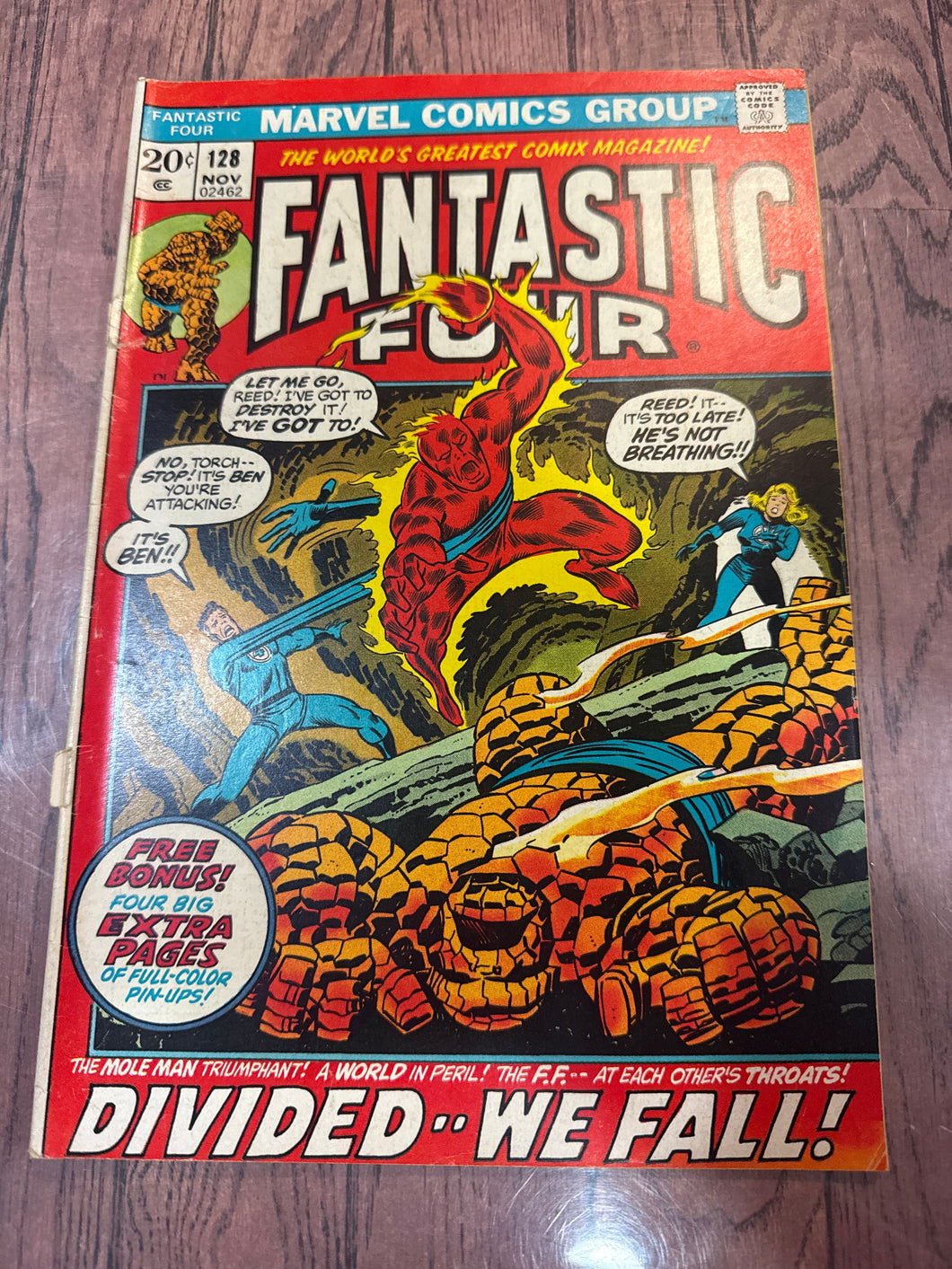 Fantastic Four #128 (1972) Script by Roy Thomas. Pencils by John Buscema.
