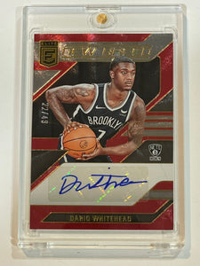 2023-24 Donruss Elite Dariq Whitehead New Breed Red Rookie Auto RC #22/49 Nets