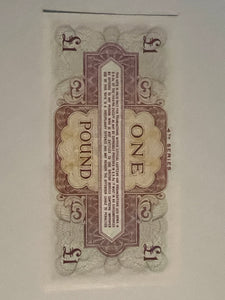 BRITISH MILITARY ARMED FORCES SPECIAL VOUCHER  £1 NOTE UNCIRCULATED 4th SERIES