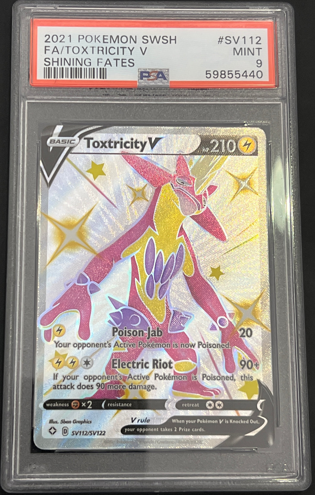 Toxtricity V #SV112 Shining Fates (2021) PSA Mint 9