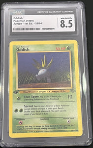 Oddish 58/64 Jungle 1st edition (1999) CGC 8.5 Near Mint