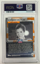 Load image into Gallery viewer, 2012 Topps Star Wars A Different Side of Leia #729 Galaxy Series 7 PSA 9 Mint
