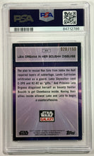 Load image into Gallery viewer, 2022 Star Wars Galaxy Leia Organa in her Boushh disguise #45 Atomic Refractor numbered 028/150 PSA 10 Gem Mint
