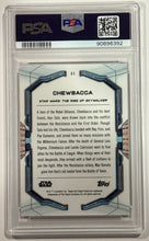 Load image into Gallery viewer, 2022 Finest Star Wars Chewbacca #21 Orange Refractor numbered 10/25 PSA 10 Gem Mint
